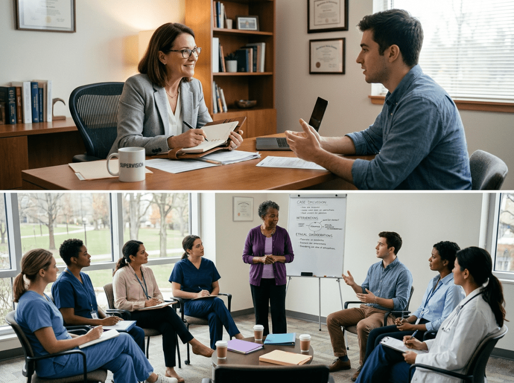 Clinical supervision individual and group formats